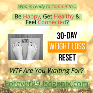 forever29.isagenix.com 30 day weigh loss image of feet on scale